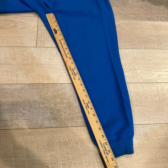 FIGS WOMENS ROYAL BLUE SCRUB PANTS LARGE PETITE - Picture 3 of 10
